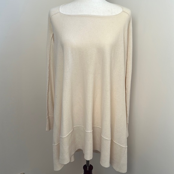 Sundance NWOT Cashmere Long Sweater Cream - Picture 1 of 9